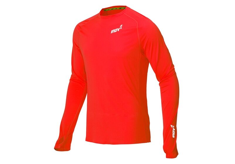 Koszulka Inov-8 Base Elite 2.0 Long Sleeve Męskie Czerwone FVD-183492